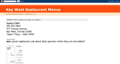 Desktop Screenshot of keywestrestaurantmenus.blogspot.com