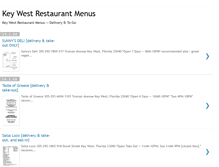 Tablet Screenshot of keywestrestaurantmenus.blogspot.com