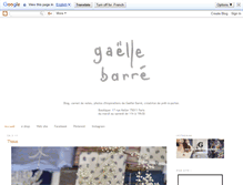 Tablet Screenshot of gaellebarre.blogspot.com