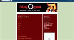 Desktop Screenshot of fakingorgasm.blogspot.com