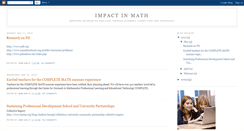 Desktop Screenshot of impactmath.blogspot.com