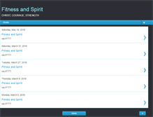 Tablet Screenshot of fitnessandspirit.blogspot.com