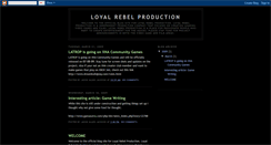 Desktop Screenshot of loyalrebelproduction.blogspot.com