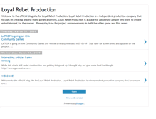 Tablet Screenshot of loyalrebelproduction.blogspot.com