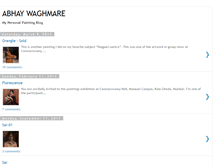 Tablet Screenshot of abhaywaghmareart.blogspot.com