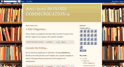 Desktop Screenshot of 2011-2012honorscomm9.blogspot.com