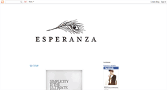 Desktop Screenshot of esperanzainthecity.blogspot.com