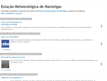 Tablet Screenshot of estacaometeomanteigas.blogspot.com