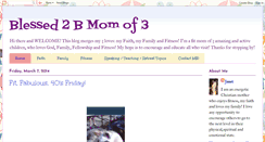 Desktop Screenshot of blessed2bmomof3.blogspot.com