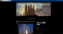 Desktop Screenshot of escritaarquitetura.blogspot.com