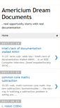 Mobile Screenshot of amerdreamdocs.blogspot.com