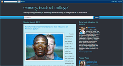 Desktop Screenshot of mommybackatcollege.blogspot.com