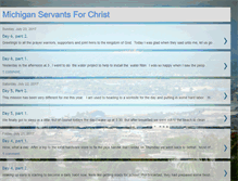 Tablet Screenshot of michiganservantsforchrist.blogspot.com