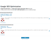 Tablet Screenshot of googleseooptimization.blogspot.com