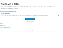 Tablet Screenshot of 2girlsandabottle.blogspot.com