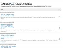 Tablet Screenshot of freeleanmuscleformula.blogspot.com