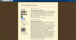 Desktop Screenshot of glennrambosbooks.blogspot.com