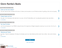 Tablet Screenshot of glennrambosbooks.blogspot.com