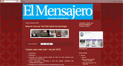 Desktop Screenshot of periodicoelmensajero.blogspot.com