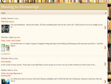 Tablet Screenshot of musing2manuscript.blogspot.com