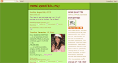 Desktop Screenshot of homequartersservices.blogspot.com