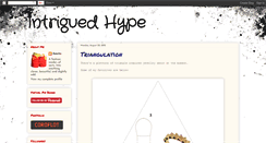 Desktop Screenshot of intriguedhype.blogspot.com