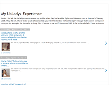 Tablet Screenshot of myualadysexperience.blogspot.com