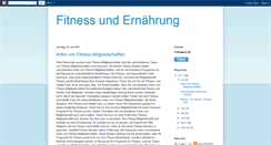 Desktop Screenshot of fitness-ernaehrung.blogspot.com