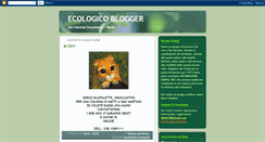 Desktop Screenshot of ecologicoblogger.blogspot.com