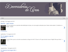 Tablet Screenshot of devoradorasdelivros.blogspot.com