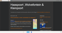 Desktop Screenshot of haaspoortwolvefonteinkleinpoort.blogspot.com