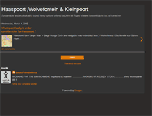 Tablet Screenshot of haaspoortwolvefonteinkleinpoort.blogspot.com