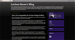 Desktop Screenshot of larissa-stone.blogspot.com