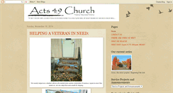 Desktop Screenshot of acts49church.blogspot.com