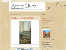 Tablet Screenshot of acts49church.blogspot.com