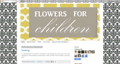 Desktop Screenshot of flowers4children.blogspot.com