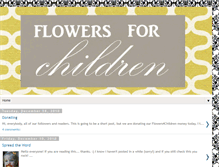 Tablet Screenshot of flowers4children.blogspot.com