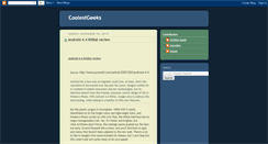 Desktop Screenshot of coolestgeeks.blogspot.com