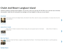 Tablet Screenshot of chaletandresortlangkawi.blogspot.com