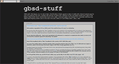 Desktop Screenshot of gbsd-stuff.blogspot.com