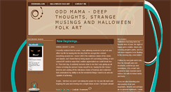 Desktop Screenshot of oddmama.blogspot.com