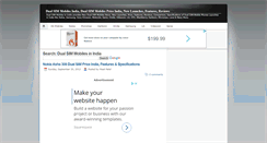 Desktop Screenshot of dual-sim-mobiles-india.blogspot.com