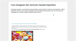 Desktop Screenshot of mengatasi-merawat-masalah-keputihan.blogspot.com