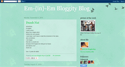 Desktop Screenshot of em-in-embloggityblog.blogspot.com