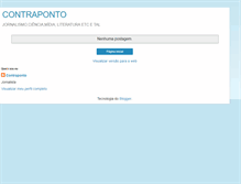Tablet Screenshot of contraponto-newspaper.blogspot.com