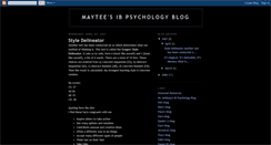 Desktop Screenshot of mayteeibpsychology2006.blogspot.com