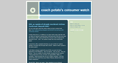 Desktop Screenshot of coachpotato-consumerwatch.blogspot.com