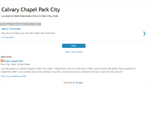 Tablet Screenshot of calvaryparkcity.blogspot.com