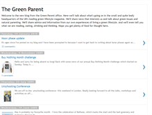 Tablet Screenshot of greenparentmag.blogspot.com