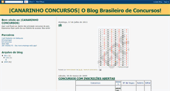 Desktop Screenshot of canarinhoconcursos.blogspot.com